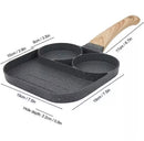 Frigideira Antiaderente 3 em 1 com Divisórias