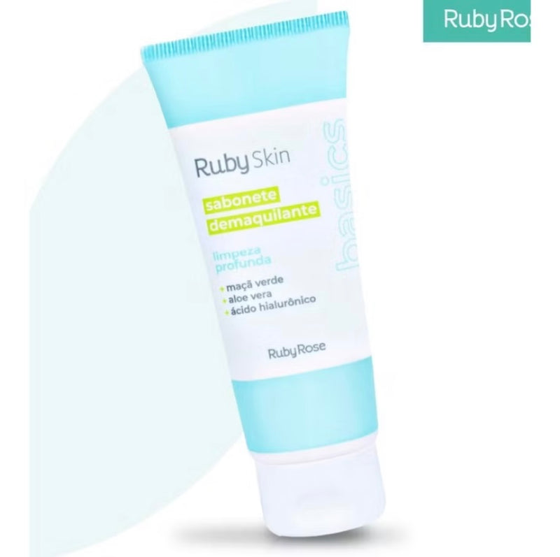 Sabonete Demaquilante Limpeza Profunda Ruby Skin - Ruby Rose