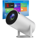 Projetor Portátil Smart com Android 11, WiFi 6, Bluetooth 5.0 e Full HD 1080p