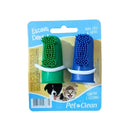 Pet Clean Solapa Dedeira Escova de Dente 2Und Cães e Gatos