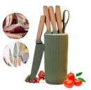 Jogo de Faca Gourmet 6 peças Profissional elegante com suporte