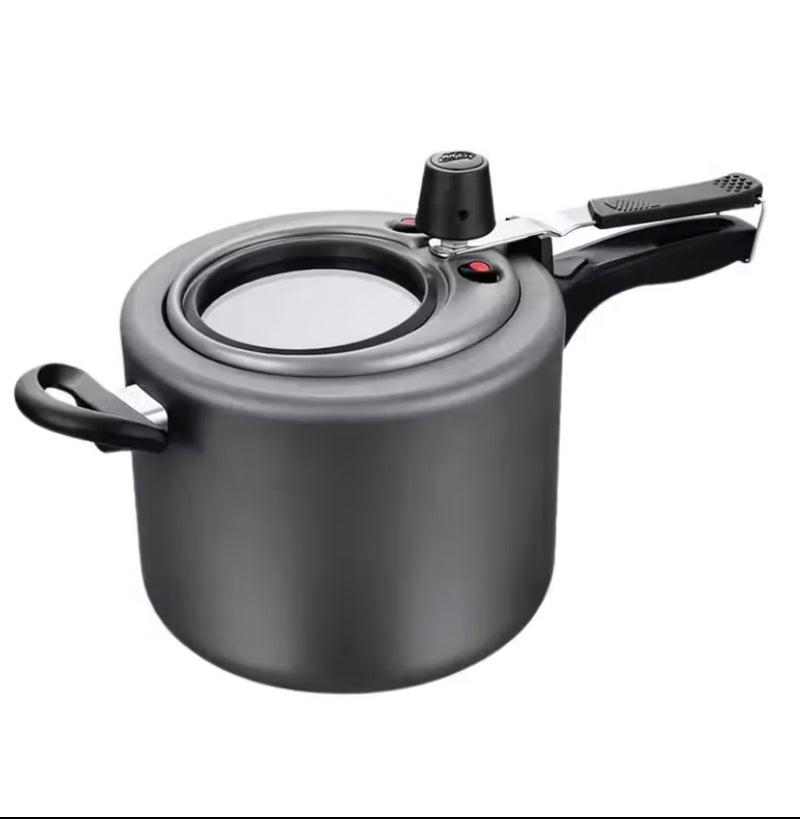 Panela depressão Antiaderente 4,5L Com visor de vidro cor grafite MTA-6030
