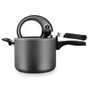 Panela depressão Antiaderente 4,5L Com visor de vidro cor grafite MTA-6030