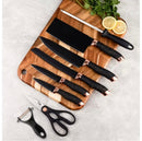 Jogo De Facas Faqueiro 9 Peças Aço inox com Suporte acrílico