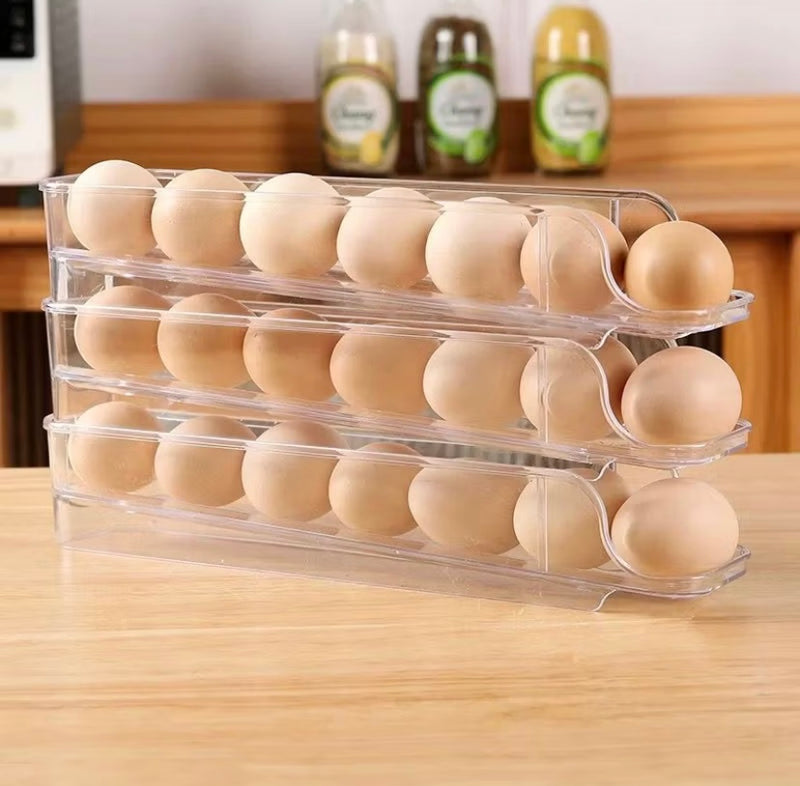 Portos Ovos Dispenser Automático Bandeja Rolante Para até 21 Ovos Com 3 Andares