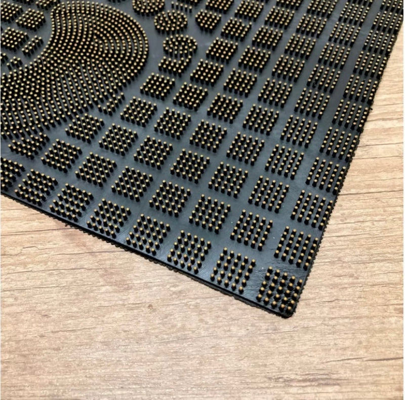 Tapete 38,5cm x 58cm em Capacho Chuva de PVC para Entrada