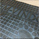 Tapete 38,5cm x 58cm em Capacho Chuva de PVC para Entrada