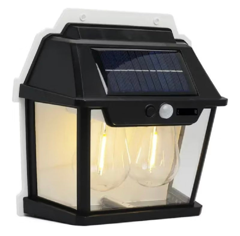Luminaria Solar Com Sensor Movimento 28w 2 Lâmpada Luz Led Arandela à Prova d´água
