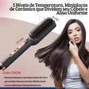 Escova Alisadora Sokany 5 em 1 - Alisa ,Hidrata ,Modela ,Alinha e anti-Frizz com Nf Bivolt
