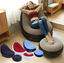 Poltrona inflável Ultra lounge com pufe sofá