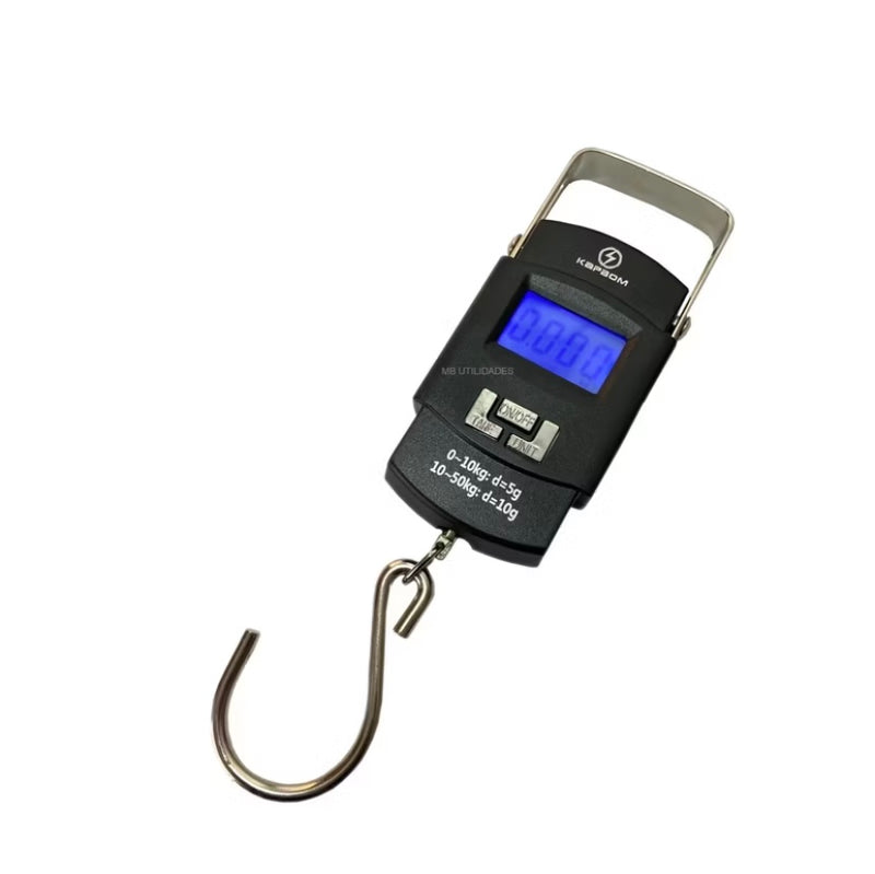 🎣 Balança Digital Multiuso com Gancho - até 50kg