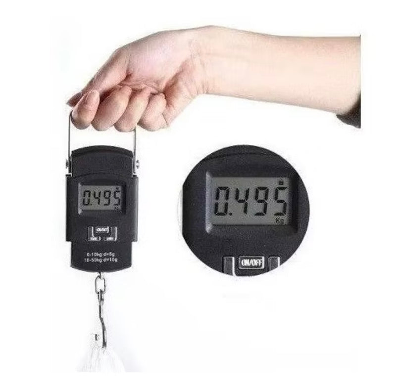🎣 Balança Digital Multiuso com Gancho - até 50kg