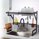 Escorredor de Louças Organizador em Aço Inoxidável – Moderno, Resistente e Funcional!